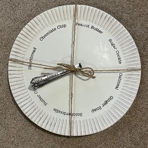 Pier 1 Imports Cookie Plate with Tong Server